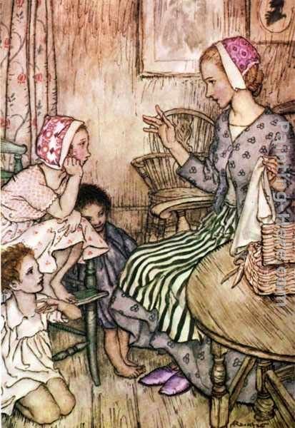 Arthur Rackham Goblin Market Laura would call the little ones
